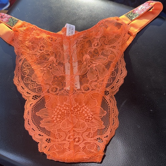 VS bling floral lace orange very sexy brazilian - Picture 5 of 5
